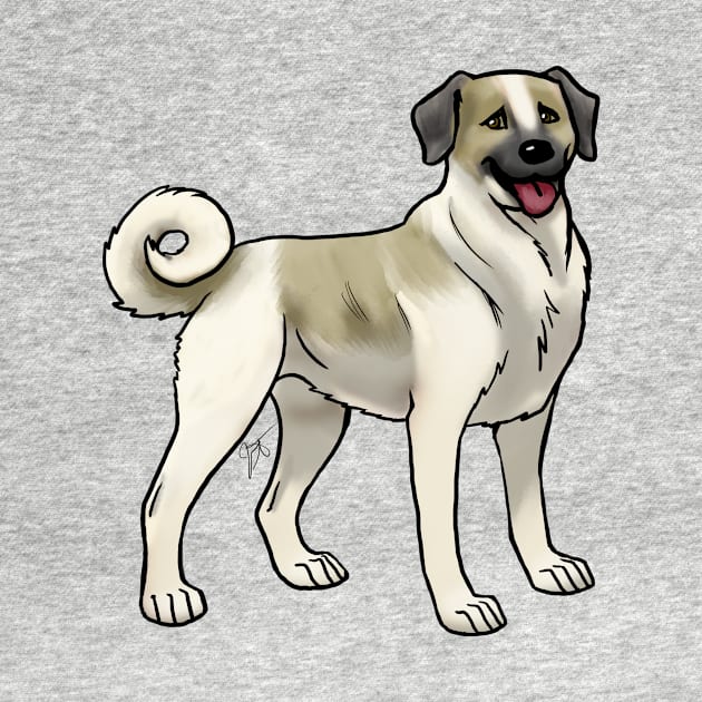 Dog - Anatolian Shepherd - Fawn and White by Jen's Dogs Custom Gifts and Designs